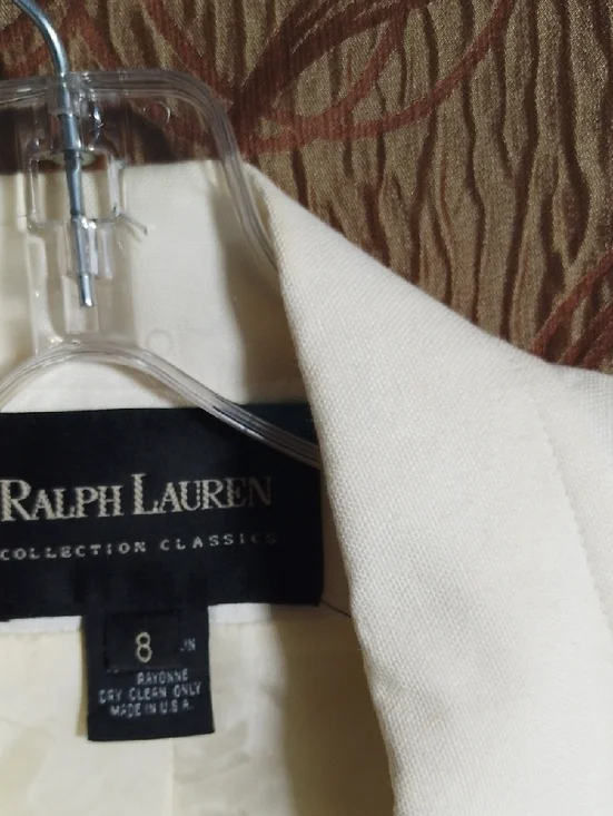 Ralph Lauren Off-White Double-Breasted Blazer - Picture 2 of 14